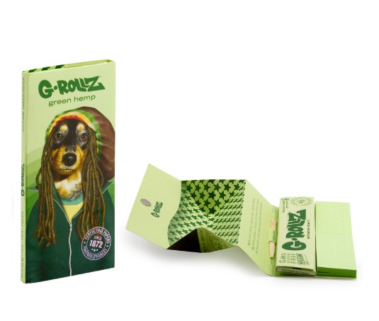 G-Rollz Bio Organic Green Hemp Papelillos King Size+ Tips +